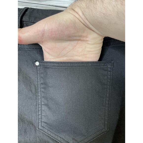 H&M Jeans Womens 31 Black Skinny Low Waist Ankle Zippers Stretch &Denim - Picture 9 of 11